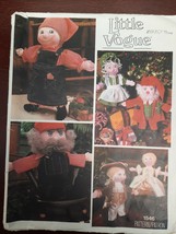 Little Vogue Sewing Pattern 1546 Dolls &amp; Clothes Santa Farmer Revolutionary Era - £5.47 GBP