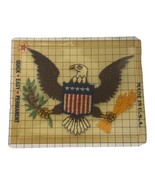 Joy Embroidered Eagle USA Flag Iron On Vintage Patches 4x3 NIP Sealed - $10.56 CAD