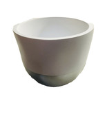 Kassatex Plastic Jar 10oz Plastic White &amp; Stainless Without Lid-New - $14.21