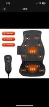 Foldable Massage Mat Full Body Chair Massager W/ Heating &amp; 10 Vibration Motors - £34.65 GBP