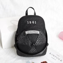 Women Backpack Leather Anti-theft  Bag Fashion Personality Hat Bag Young Girl Sc - £141.07 GBP