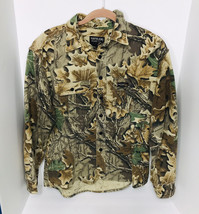 Vintage Rattlers Brand Advantage Camo Long Sleeve Chamois Hunting Shirt Medium - £27.18 GBP