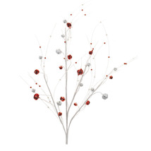 Glittered Sleigh Bell Berry Twig Spray (Set of 2) - $51.34