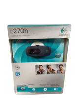 Webcam Logitech C270 HD 720p Built in Microphone Stereo Headset Computer... - £8.30 GBP