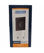 Schlage Bronze Single Cylinder Deadbolt Lock Addison Aged New NIB - £15.16 GBP