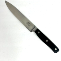 Chicago Cutlery 8 In Utility Knife Black Carbon Handle Chef Slicing - £24.03 GBP