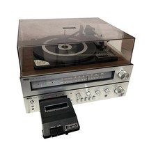 Montgomery Ward Airline FM AM Stereo Tuner 8-Track Phono Unit Vintage GEN 6230A - £58.20 GBP