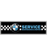BMW SERVICE maintenance &amp; repair Black Banner 60x240cm 2x8ft Decor Best ... - £11.88 GBP