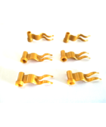 6x LEGO Wavy Gold Streamer Flag Topper Part Castle Pirate Ship Knights New - €8,01 EUR