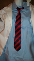Half Life Necktie Black Mesa striped TIE Blue red stripes Gr8 Gift Ridic... - £9.57 GBP+