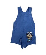 Boys Baby Infant  Size 9 Months Sailor Monkey Blue Bib Overals Shorts Sh... - $8.90