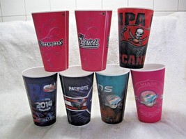 New NFL DOLPHINS, PATRIOTS, BUCCANEERS Licensed  3-D Spirit Cups - $16.95
