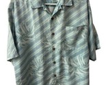 Tommy Bahama Men&#39;s Hawaiian Shirt Size  L 100% Silk Coastal Fronds Mint ... - £14.00 GBP