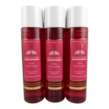 Lot of 3 Pink Paradise Bath &amp; Body Works Fine Fragrance Mist Spray 8 oz - $33.85