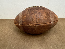 Vintage SPALDING FOOTBALL Intercollegiate J5-V official j5v man cave wal... - $9.99