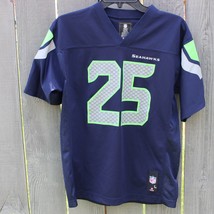 Seattle Seahawks Youth Large 14/16 NFL Team Apparel Blue Jersey #25 Sherman - $15.83