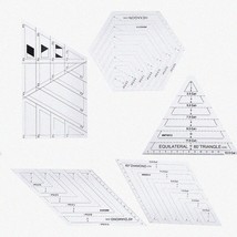 QuiltMaster 5-Piece Patchwork Ruler Set - Perfect for DIY Quilting, Sewing, and - $60.34