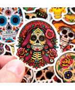 50 PCS Mexican Skeleton Sticker Pack, Calavera Stickers, Catrina Stickers - $11.85