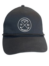 Callaway Carlsbad CA, Strapback Hat Vintage Style Golf Black White - $12.64