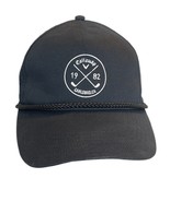 Callaway Carlsbad CA, Strapback Hat Vintage Style Golf Black White - $12.64