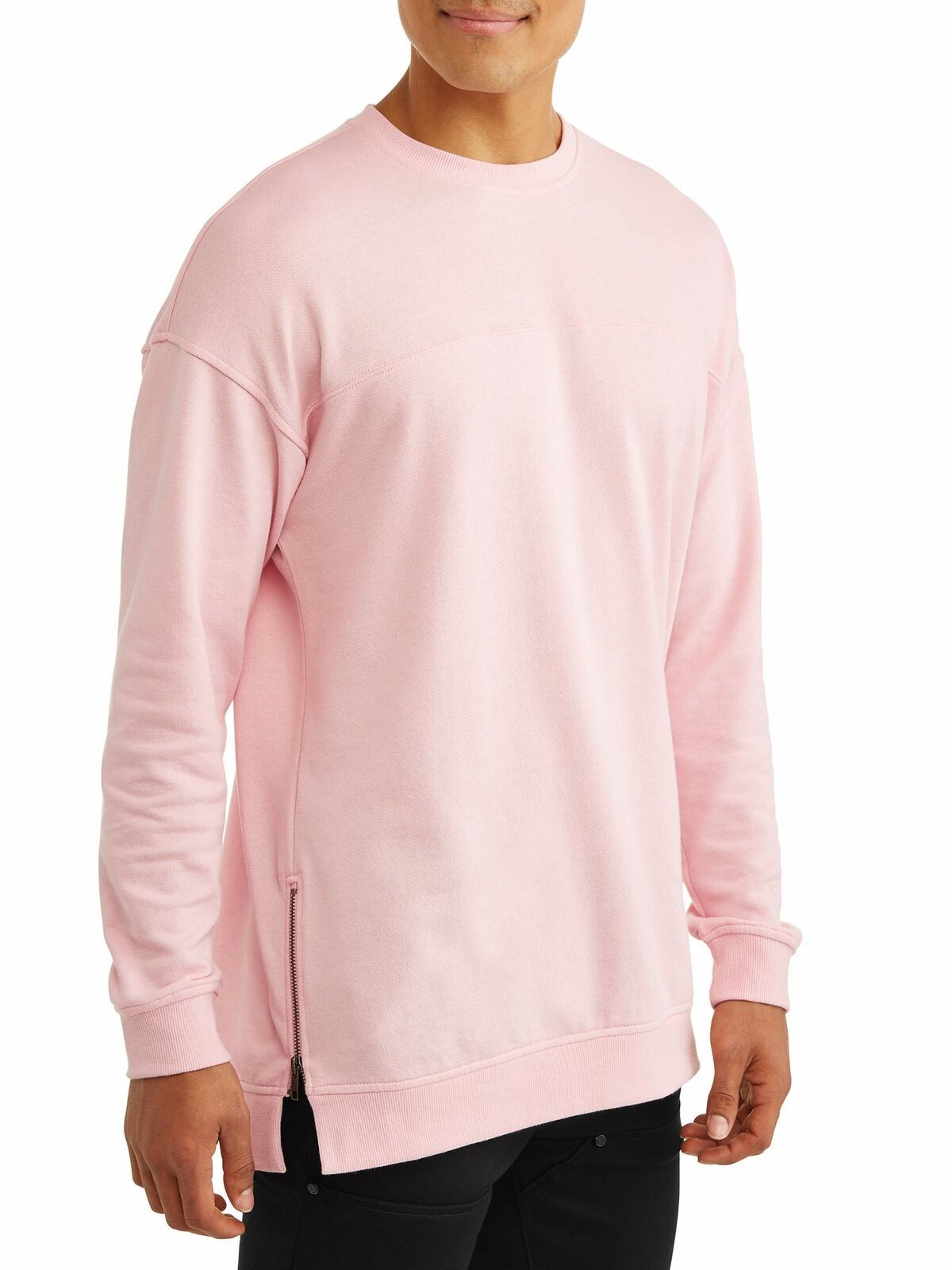 Primary image for No Boundaries Men Long Sleeve French Terry Crewneck Sweatshirt Size XS/XCH 30-32