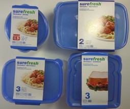 Surefresh Reusable Mini- Containers W Lid Stackable 2.3 oz 10/Pk Sele