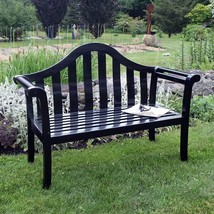 Achla Designs 125-0008 Camelback Garden, 4 ft Black Bench, 48-in L - £233.32 GBP