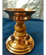 Vintage Coppercraft Guild Copper And Wood Candle Holder/Hurricane Lamp 5... - $18.69