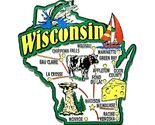 Wisconsin Jumbo State Map Fridge Magnet - $8.99
