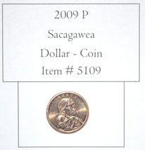 2009 P Sacagawea Dollar Coin, # 5109, dollar coins, vintage money, rare ... - $13.55