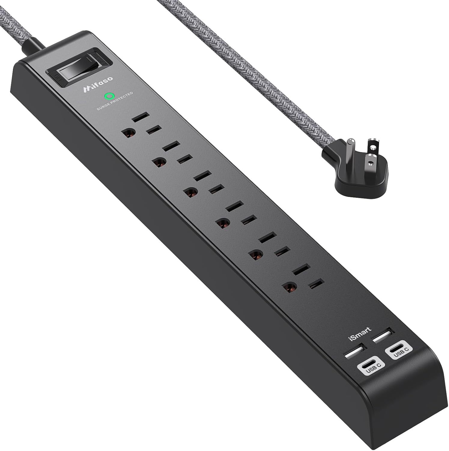 Surge Protector Power Strip 10 Ft With 4 Usb Ports 2 Usb-C 6 Ac Outlets,... - $33.99