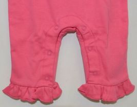 Blanks Boutique Pink Long Sleeve Snap Up Ruffle Romper Size 6M image 4