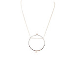 MAISON MARGIELA Womens Necklace Elegant Modern Silver Size 11&quot; X 2&quot; RRP ... - $182.23
