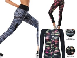 AXESEA Women Yoga Pants High Waist Activewear Running Compression Pants ... - $19.97