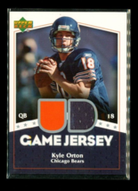 Kyle Orton 2007 Upper Deck Ud Game Jersey Chicago Bears UDGJ-KO Football Card - £3.92 GBP