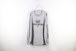 Vtg Mens 3XL Distressed Spell Out Cleveland Browns Football Long Sleeve ... - £30.89 GBP