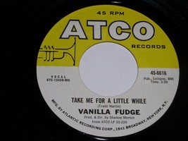 Vanilla Fudge You Keep Me Hangin&#39; On 45 RPM Vintage Atco Label - £15.97 GBP