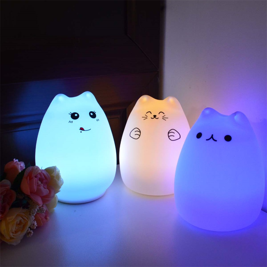 Silicone Touch Sensor LED Night Light For Children Baby Kids - $22.58+