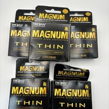 5pk -Trojan 3&#39;s Magnum Thin Ultra Smooth Lubricant Condoms - €15,11 EUR