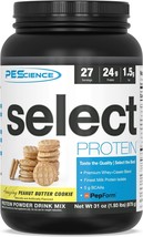 PEScience Select Protein- Peanut Butter Cookie- 27 Servings- Premium Whey and Ca - £53.56 GBP