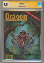 Cgc Ss 9.0 Dragon Magazine #142 Tsr Ad&amp;D Rpg ~ Signed Fred Fields Cover Art - £152.64 GBP