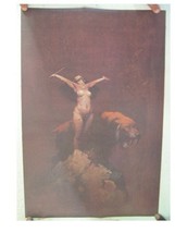 Frank Frazetta Poster  Lady Sabertooth Tiger - $663.24 MXN