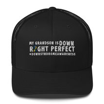 My Brother is Down Right Awesome Down Syndrome Awareness Embroidery Trucker Cap  - $29.16