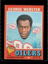 Vintage 1971 Topps Tcg Football Trading Card #197 George Webster Houston Oilers - £7.75 GBP