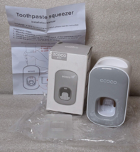 ECOCO Automatic Toothpaste Squeezer Dispenser Dust-proof Wall Mounted Gray (B2) - £4.08 GBP