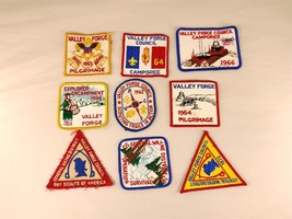 BSA Patch Lot 9 1960s Valley Forge Council PA General Wayne Vintage Boy ... - $24.74
