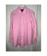 Vintage 1990s Polo Ralph Lauren Philip Pink Check Plaid Country Club Oxf... - $28.00