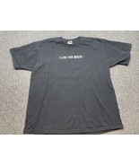 Relix Magazine I Live For Music Black  Double Sided T-Shirt Men&#39;s Size L KG - $19.80