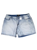 Cato Shorts 18W Womens Plus Size High Rise Light Wash Blue Casual Summer NWT - £13.87 GBP