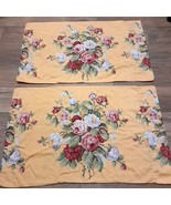 Vintage Ralph Lauren Set 2 standard Pillow Cases Kathleen Yellow Cabbage... - $49.00